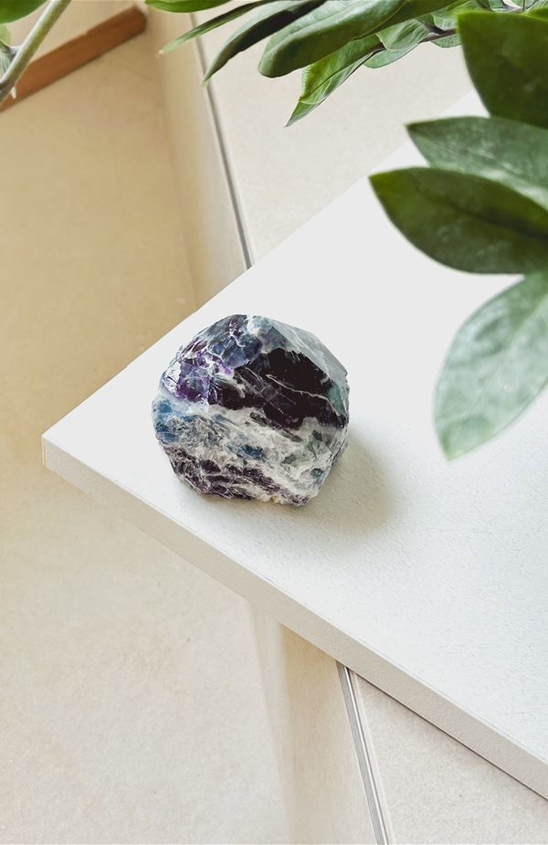 punta grezza in Fluorite Arcobaleno